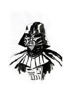 Image of Darth Vader Original Drawing 2