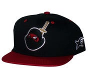 Image of Rocksmith Ninja Head Bk/Rd Snapback Hat Cap
