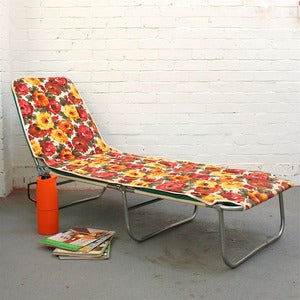 Image of Vintage Floral Sun Lounger - SOLD
