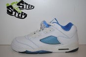 Image of Air Jordan V Retro Low (GS) White/University Blue