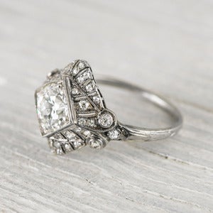 Image of .97 Carat Art Deco Vintage Engagement Ring
