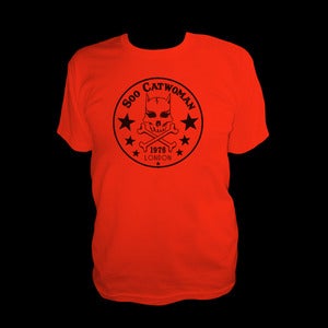 Image of Soo Catwoman Red Skull & Bones T-shirt
