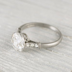 Image of 2.02 Carat Vintage Art Deco Engagement Ring