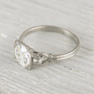 Image of 1.57 Carat Vintage Art Deco Engagement Ring