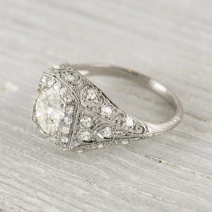 Image of 1.25 Carat Vintage Edwardian Engagement Ring