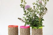 Image of Covered Vase - Neon Top
