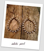 Image of Mary wrapped hoop earrings