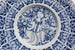 Image of Vintage Bjorn Winnblad blue & white Nymolle decorated plate/charger Denmark 1960/70s