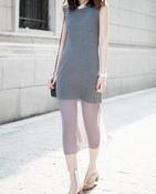 Image of Timeless Marled Sheer Dress