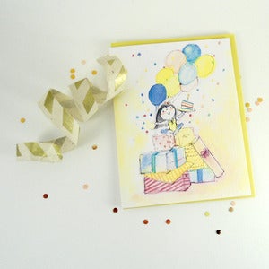 Image of Confetti Birthday Girl Greeting Card