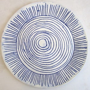 Image of blue and white porcelain plate