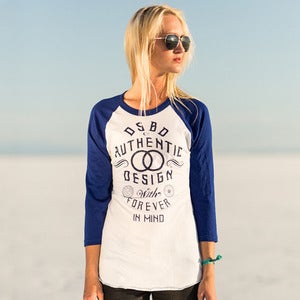 Image of "Authentic" Women's base ball tee