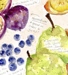 Image of Fruit Chart 50 x 70 CM Artist Proof Print