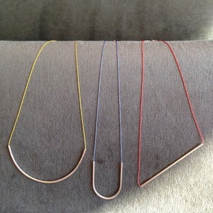 Image of Kyyote silk arc necklaces