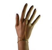 Image of NEW! Gold Evil Eye Hand Chain 