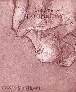 Image of Slept in on Doomsday (Handmade Etching Print by Jonathan Barcan, Download Card & C&O Shotglass)