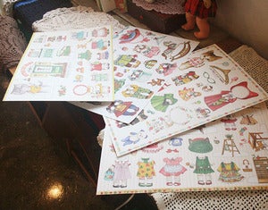 Image of Uncle cat paper dolls 4 set