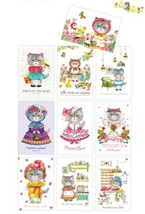 Image of Uncle cat postcard 10 set