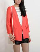 Image of Natalie Tangerine Tailored Blazer