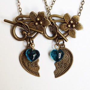 Image of True Blue Best Friends Necklaces