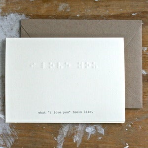 Image of What "I Love You" Feels Like Card