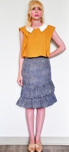 Image of Ruffled Dotted Skirt