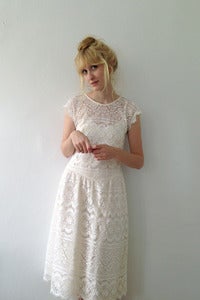 Image of White Lace Dress