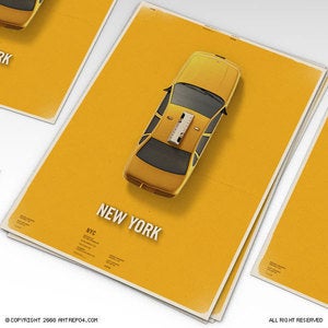 Image of Citycab Poster / New York