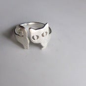 Image of Little Cat (Kitten) Silver Ring - handmade sterling silver ring
