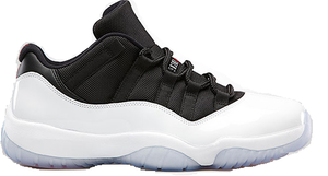 Image of Jordan Retro 11 Low "White/Black-True Red"