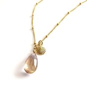 Image of Malino Shell- Ametrine necklace gold