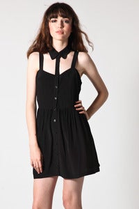 Image of Something Else little black dress collared 