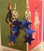 Image of blue starfall earrings