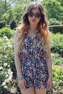 Image of Ditsy Floral Print Playsuit