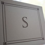 Image of  'Vintage' Monogram Letterpress Cards (Set of 6)