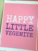 Image of ONE ONLY Uncollected custom order - Happy Little Vegemite in pink, purple and white