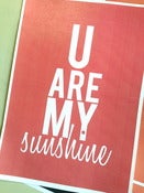 Image of THREE ONLY - you are my sunshine (custom colour - pink)