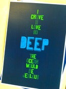Image of TWO ONLY  'Deep'  $5.00 (print has been redesigned)