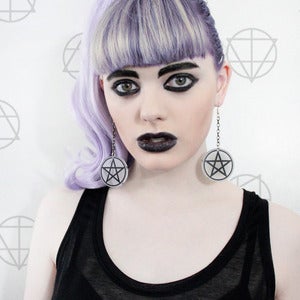 Image of Dangling PENTACLE Earring Pair