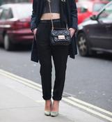 Image of Chelsea Leather Waist Jogger Trousers 