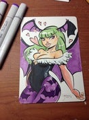 Image of Morrigan marker sketch