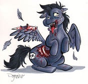 Image of Zombie Pegasus marker sketch
