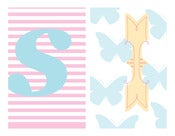 Image of For Sian, a Colourful Personalised Paper Bunting Set for a bedroom or nursery 