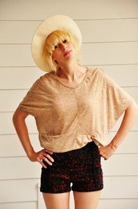 Image of Oatmeal Slouchy Blouse