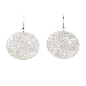 Image of Urban Gridded Earrings/Necklace - Baltimore