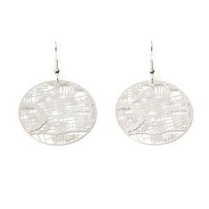 Image of Urban Gridded Earrings/Necklace - Columbus