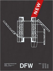 Image of DFW: Dallas/Fort Worth International Airport Screenprint
