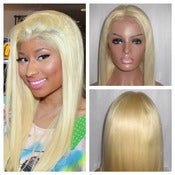 Image of Nicki Minaj Celebrity Style Silky Straight Indian 20" Human Hair Full Lace Wig!