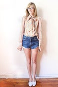 Image of peach pie blouse