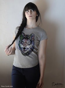 Image of T-shirt femme Wolf by Dadawan 